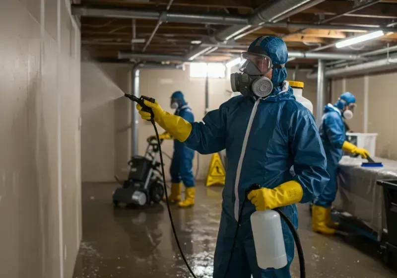 Basement Sanitization and Antimicrobial Treatment process in Imperial, CA